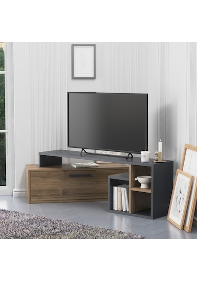 Lagomood Karamael Tv Standı Antrasit Ceviz