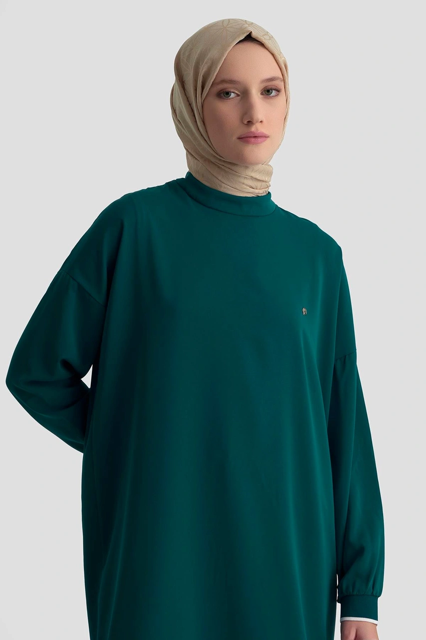 Armine Trend Kolları Ribanalı Arkadan Uzatmalı Basic Tunik-petrol 25yt449 Petrol Armine Trend Kolları Ribanalı Arkadan Uzatmalı Basic Tunik-petrol 25yt449 Petrol