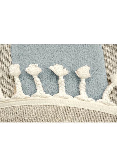 Dolce Vita Halı Kids 472 Moon Yuvarlak Çocuk Odası Halısı Mavi