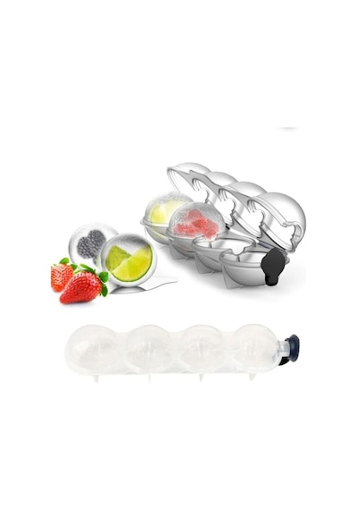 Küre Buz Kalıbı Plastik Şeffaf Diğer