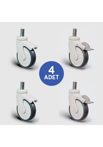 2 Adet EC03MBT125 Döner Pim Bağlantılı + 2 Adet EC03MBT125F