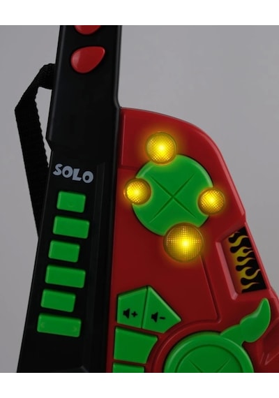 Led Işıklı Melodili Askılı Müzikli Gitar - Lc-30968