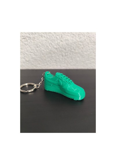 3d Baskı Sneaker Anahtarlık Spor Ayakkabı Tasarım Anahtarlık Koleksiyonluk Hediye Yeşil