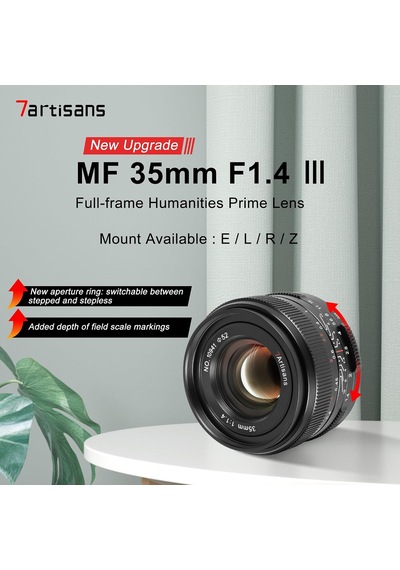 35 Mm F1.4 Mark Ⅲ, Tam Çerçeve Manuel Odaklama Prime Lens Büyük Diyafram Canon Rf Montaj Kameraları Eos R Rp R5 R6 İle Uyumlu Çok Renkli 35 Mm F1.4 Mark Ⅲ, Tam Çerçeve Manuel Odaklama Prime Lens Büyük Diyafram Canon Rf Montaj Kameraları Eos R Rp R5 R6 İle Uyumlu Çok Renkli