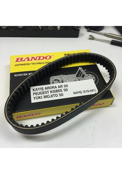 Kayış Arora Ar 50 / Peugot Kisbee 50 / Yuki Mojito 50 Scooter Modelleri Kayış S19-041 Japon Bando