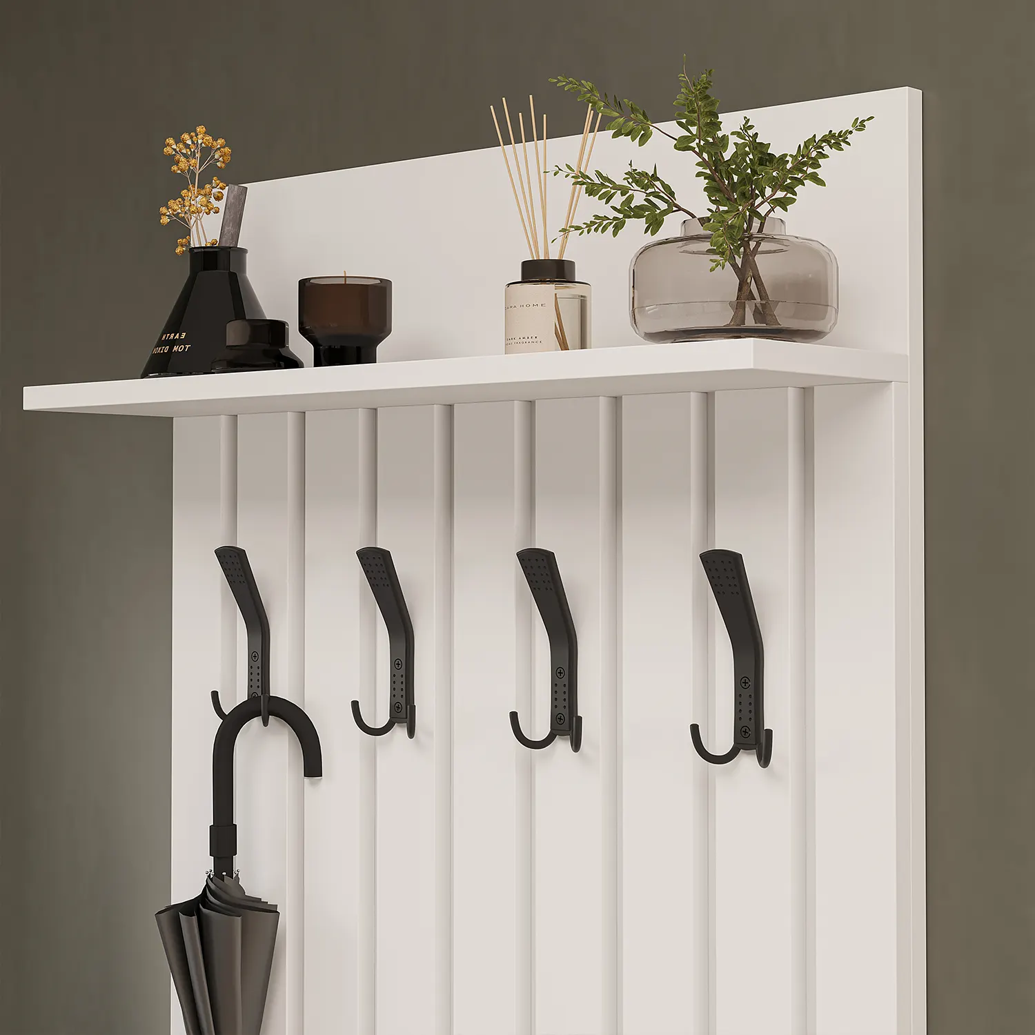 Nord Vestiyer Takımı Lambri Askılıklı, Bench, Modüler, Oval Aynalı Portmanto Takımı Beyaz Nord Vestiyer Takımı Lambri Askılıklı, Bench, Modüler, Oval Aynalı Portmanto Takımı Beyaz