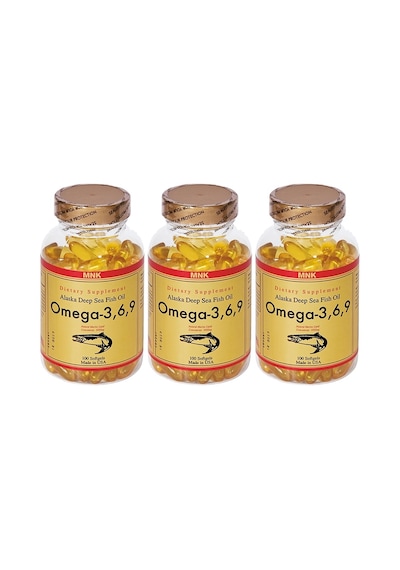 Mnk Omega 3-6-9 Balık Yağı 1000 Mg 3X100 Softgel 08-