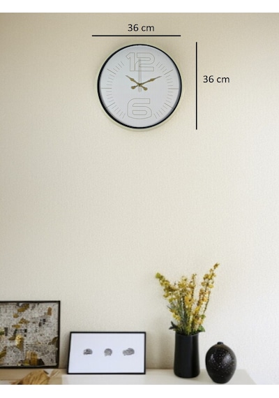 36 Cm Sade Dekoratif Duvar Saati 11 35932927