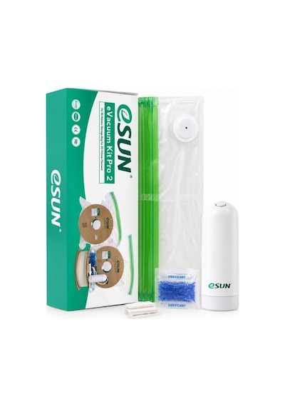 Esun Evacuum Kit Pro 3 Filament Vakum Saklama Seti Pompa + Poşet + Klips + Nem Alıcı