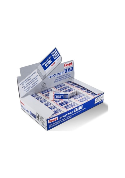 Pentel Hi-polimer Blok Silgi, Küçük, 48 Silgi Kutusu Zeh-05 , Be