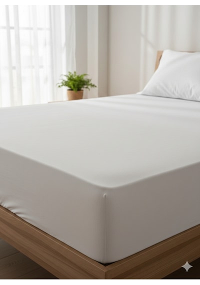 %100 Organik Pamuk Premium Lastikli Çarşaf Çift Kişilik 160x200+30 Dolmabahçe Serisi Gri