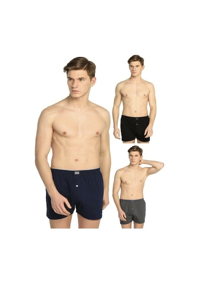 3'lü Paket Havlu Bel Erkek Boxer Karışık Gelecek Dır Çok Renkli