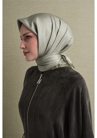 Armine İpek Eşarp 2027 Kış - 9601-32 Yeşil Sura