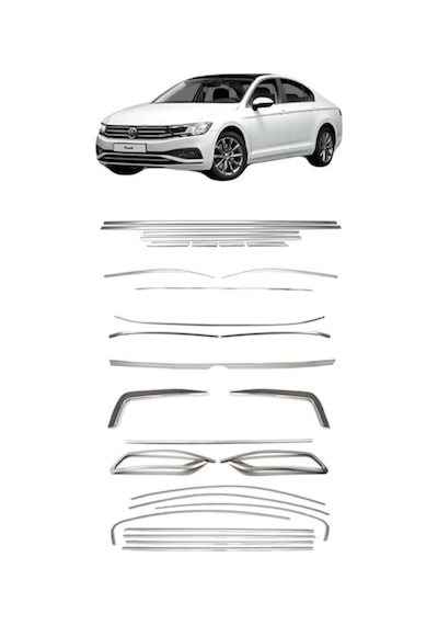 Volkswagen Passat B8.5 Full Krom Set A+ Kalite 15649