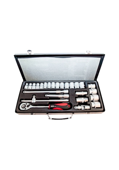 NT Tools NCSET12 26 Parça 1/2" Altı Köşe CR-V Lokma Seti