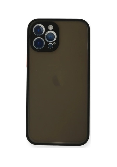 Apple iPhone Uyumlu 12 Pro Kılıf Montreal Silikon Kapak - Siyah 0.2M-Çok Renkli