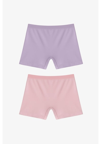 Penti Kız Çocuk Basic 2li Çok Renkli Uzun Boxer Penti Kız Çocuk Basic 2li Çok Renkli Uzun Boxer