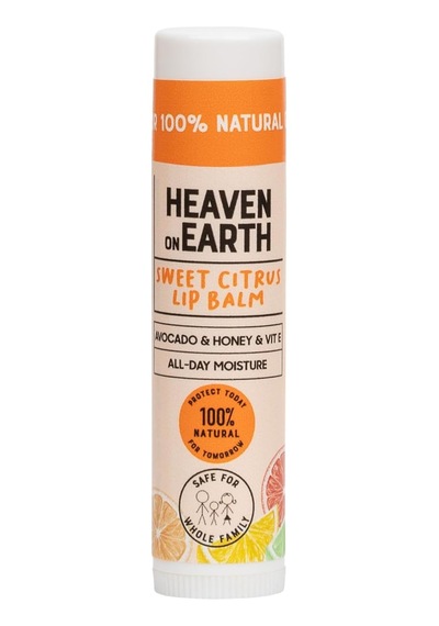 Heaven On Earth%100 Doğal Ve Organik İçerikli Sweet Citrus Lip Balm Nemlendirici Besleyici Dudak Bakım Balmı