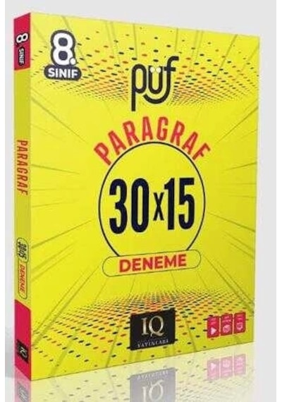 Iq 8. Sınıf Lgs Püf Paragraf 30x15 Deneme