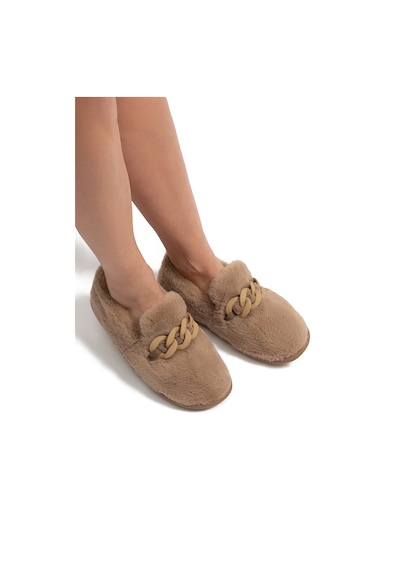 Twigy Angel Kadın Peluş Ev Ayakkabısı Bej 37/41 Bej