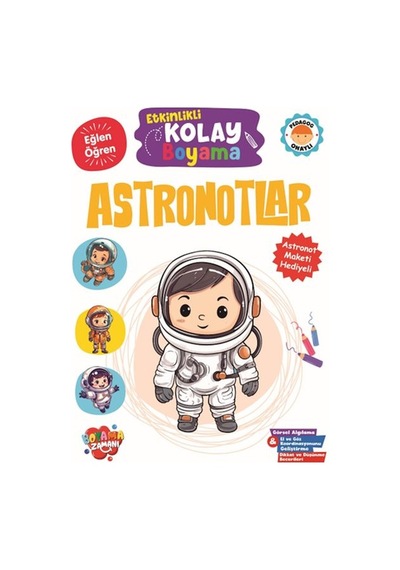 Etkinlikli Kolay Boyama -astronotlar - Rxlu-629137