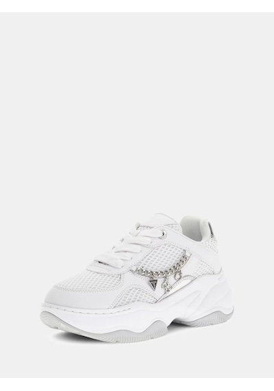 Guess Harpaa Logo Zincirli Kadın Sneaker Ayakkabı Flpharele12 Beyaz