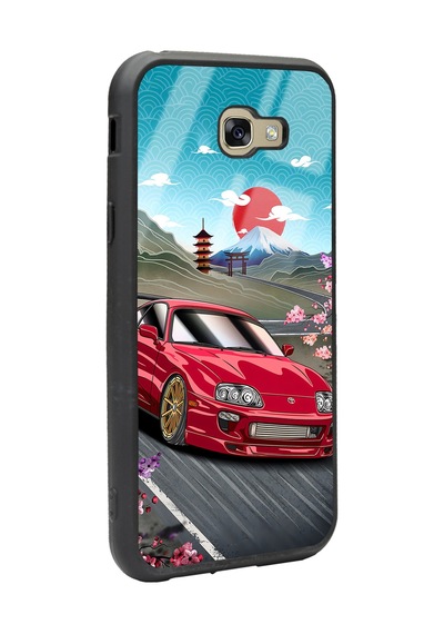 Samsung Uyumlu A7 2017 Supra Tasarımlı Glossy Telefon Kılıfı Çok Renkli