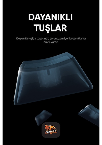 Strike Plus Mekanik Red Switch Klavye Hot Swap Anti Ghosting Türkçe Örgü Kablo Oyuncu Klavyesi Siyah