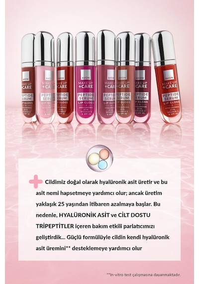 Avon Peptit Serum Lip Gloss Dewy Pink