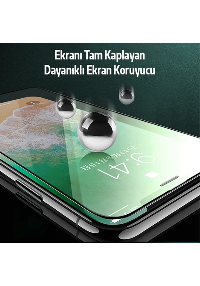 Ally iPhone Uyumlu 11 Pro Max Anti -blue Green Light Göz Korumalı Tempered Full Ekran Koruyucu- 5775