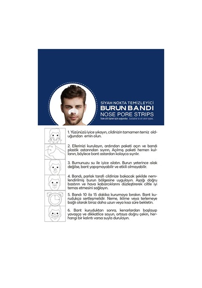 Erkek Burun Bandı 6'lı Diğer