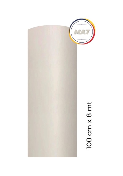Mat Beyaz Kendinden Yapışkanlı Kaplama Folyosu 100 Cm X 8 Mt