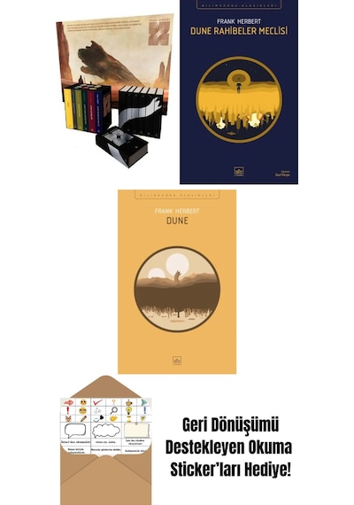 Dune Serisi Kutu Set 6 Kitap Ciltli + Dune Rahibeler Meclisi + Dune