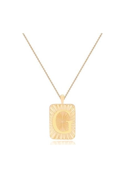 Diamond Line-Gülaylar - Sarı Altın 14 Ayar Harf Kolye N11.25167