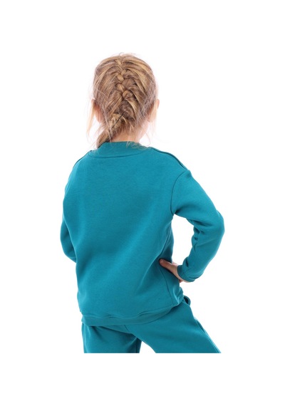 Toontoy Kız Çocuk Relax Fit Bisiklet Yaka Hafif Düşük Omuz Nakış Baskılı Sweatshirt - 3 İplik Şardonlu Petrol Mavi Toontoy Kız Çocuk Relax Fit Bisiklet Yaka Hafif Düşük Omuz Nakış Baskılı Sweatshirt - 3 İplik Şardonlu Petrol Mavi