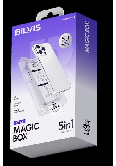 Apple İphone 11 Bilvis 5in1 3d Magic Cam Ekran Koruyucu - Siyah