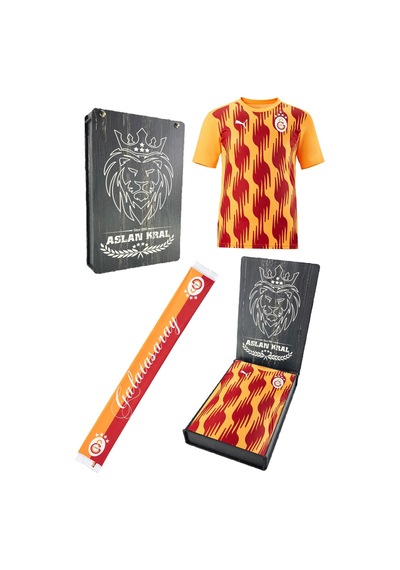 Galatasaray Orijinal Lisanslı Sıfır Yaka A Takım Antrenman 5 Yıldızlı T-shirt + Şal Kaşkol Set Hediyelik Ahşap Kutulu Kırmızı - Mavi Galatasaray Orijinal Lisanslı Sıfır Yaka A Takım Antrenman 5 Yıldızlı T-shirt + Şal Kaşkol Set Hediyelik Ahşap Kutulu Kırmızı - Mavi