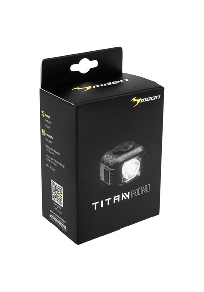 Moon Titan Mini 700 Lümen Usb Şarjlı Bisiklet Ön Far Işık Siyah