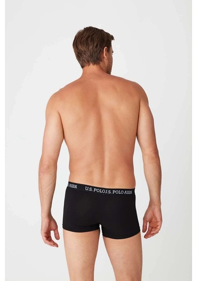 U.S. Polo Assn. Erkek Siyah - Siyah Baskılı 2 Li Boxer 82006 Siyah - Siyah Baskılı