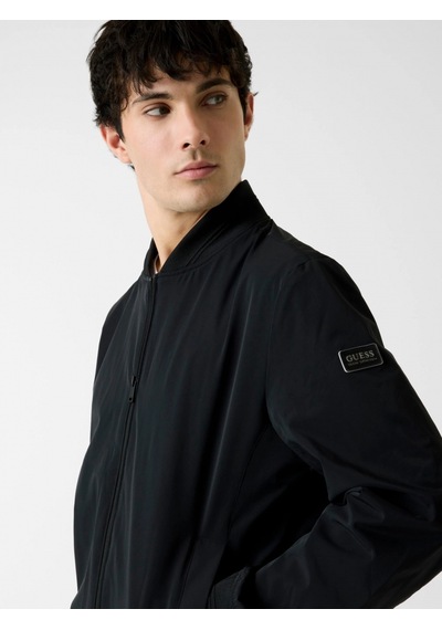 Guess Esnek Katlanabilir Bomber Erkek Siyah Ceket M6rl09wj362-jblk Siyah