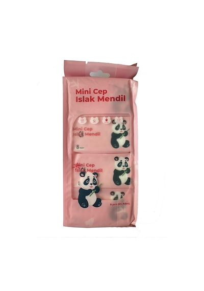 Baysa Alkolsüz Bitki Özlü Mini Islak Cep Mendili - 8'li 24 Paket 24'lü Set