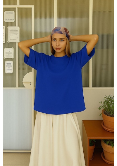 Oversize Unisex T-shirt Saks Mavisi