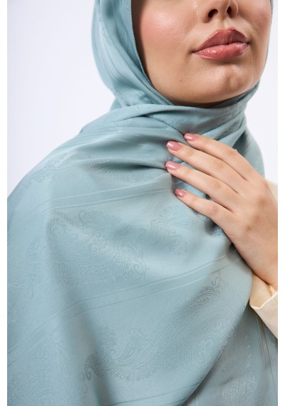 Mirsoy Scarf Zerafet Desen Şal Mint