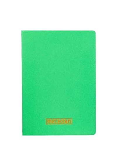 Ayrex Notes 17x24 Cm Karton Kapaklı İplik Dikişli Defter, 32 Yaprak, Düz, Yaprak Yeşili Genel
