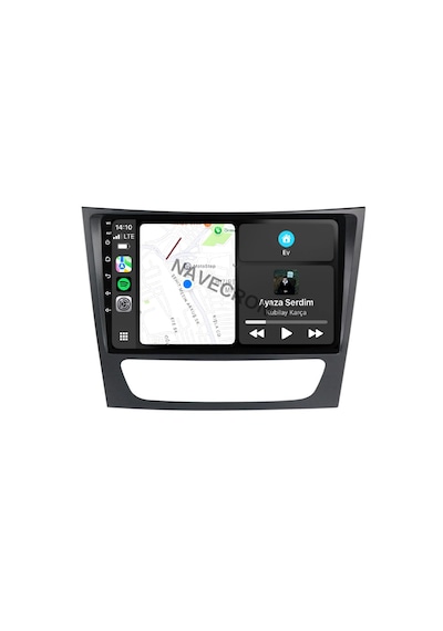 Mercedes W211 2002-09 9" Uyumlu Androıd Multimedya Gerçek 2/32 Kablosuz Carplay Geri Görüş Kameralı 9"