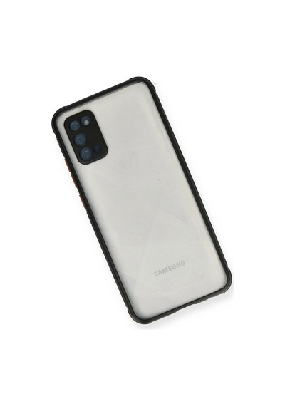 Samsung Galaxy A02s Kılıf Miami Şeffaf Silikon - Siyah Çok Renkli