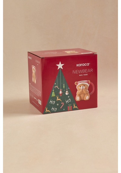 Karaca New Year Yılbaşı New Bear Kupa 450 Ml Çok Renkli