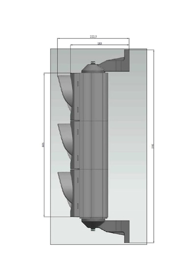 100 mm Ledli Oto Sinyal Verici, Trafik Lambası-2981 - 220 VAC