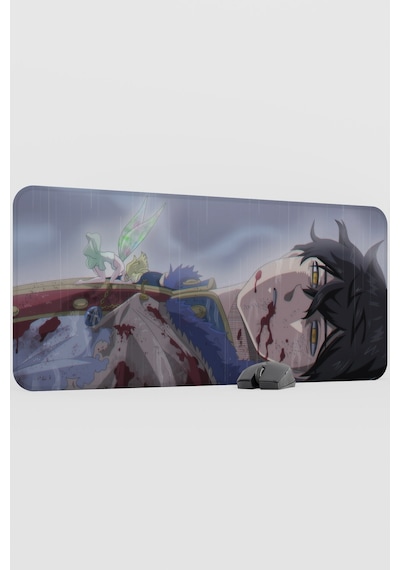 Black Clover Anime V1 - 90x40 Xxl Gaming Kauçuk Kaymaz Taban Mouse Pad Fare Altlığı