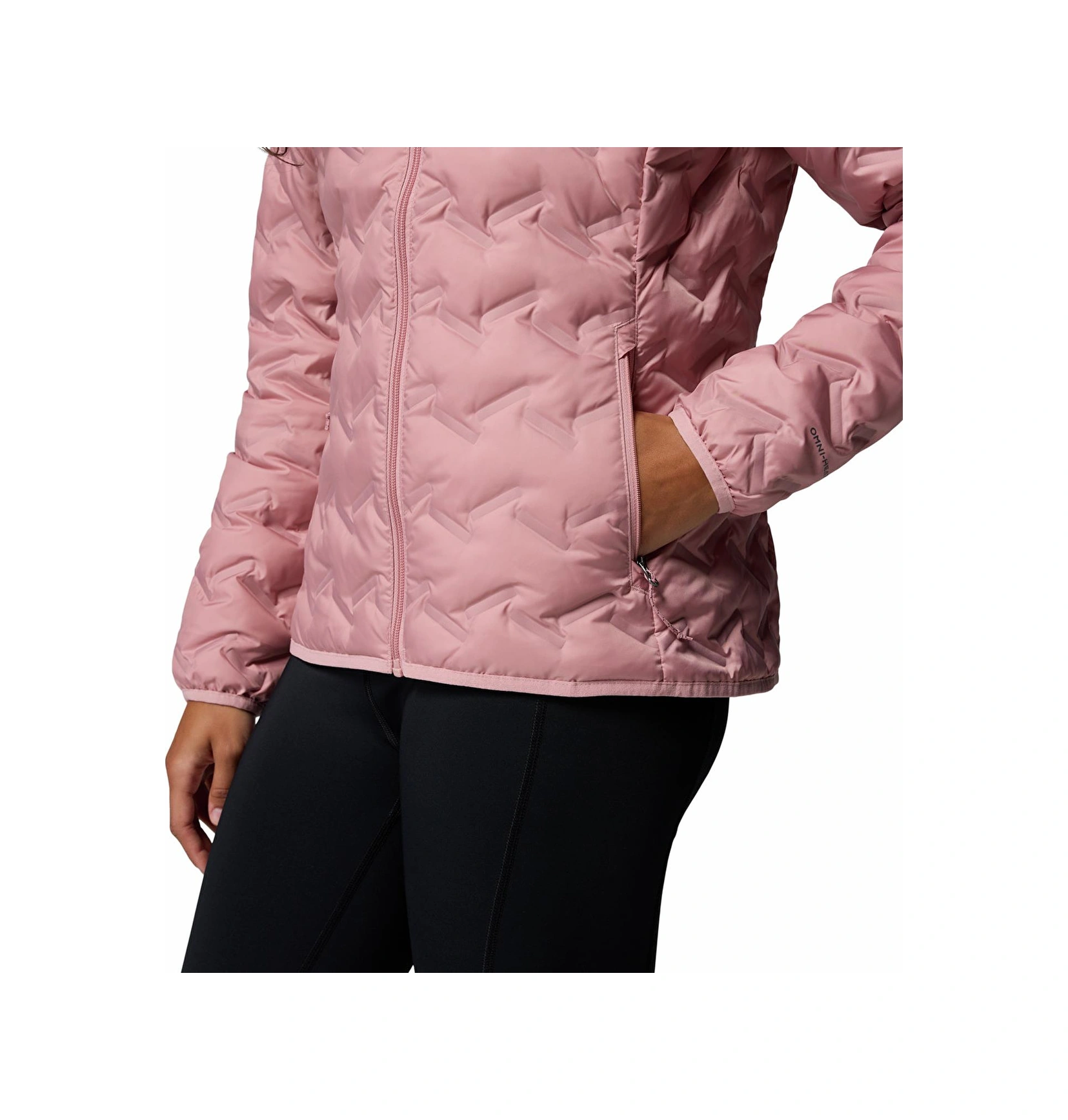 Columbia Wk2769 Delta Ridge Iı Down Hooded Jacket Kadın Mont-30844 Pembe
